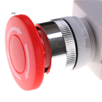 JIA หมวกเห็ดสีแดง1NO 1NC ST Emergency STOP PUSH button SWITCH AC 660V 10A