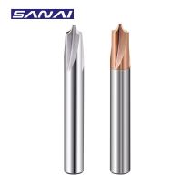 SANAI เครื่องตัดกลมมุมคาร์ไบด์รัศมี End Mill R0.5 R1 R1.5 R2 R2.5 R3 R4 R5 R6 Router Bit Chamfering Milling เครื่องมือ