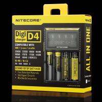 NITECORE D4 LCD Screen Digicharger Charger For AA AAA 18650 14500 Battery เครื่องชาร์จ (Black)