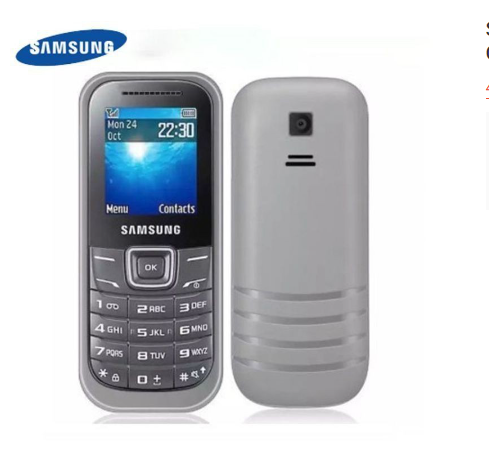 SAMSUNG E1205 Keypad Basic Phone Dual Sim Micro Sd Fm Radio Torch Games ...