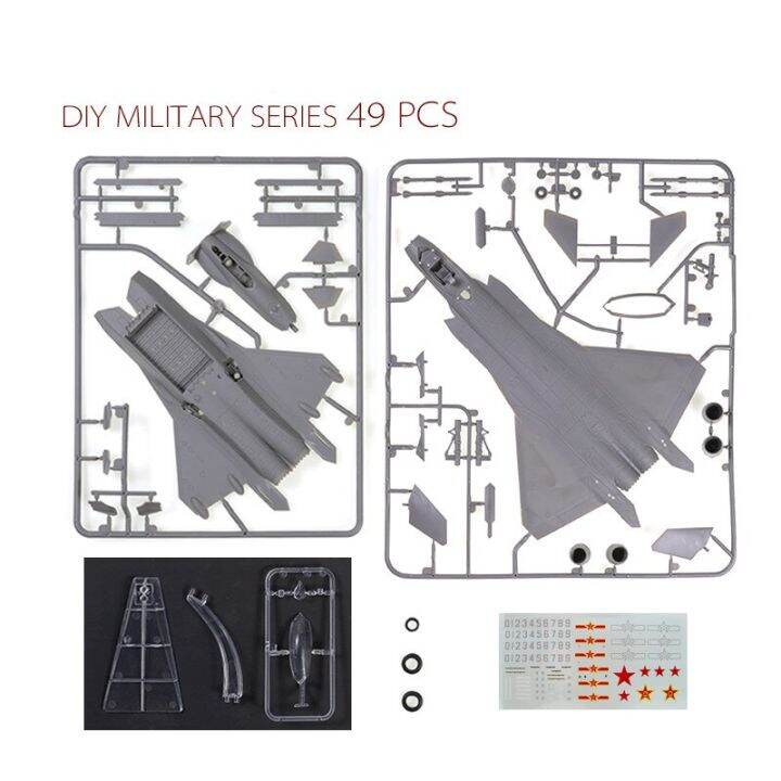 หุ่นประกอบทหารไม่มีกาวการซุ่มต่อสู้รุ่นที่ห้า-j-20-pla-1-72จีนแบบของเล่นโมเดลเครื่องบิน-diy