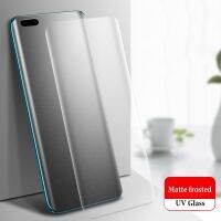 [ขายร้อน]NIQUXI สำหรับ Huawei P40 Pro Plus P40Pro ป้องกันหน้าจอกระจกนิรภัยสำหรับ Huawei P50 P30 Pro Matte Frosted 3D UV แก้วไม่มีลายนิ้วมือ