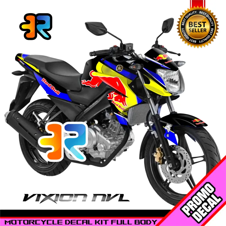 Stiker Decal Motor Vixion Nvl Desain Red Bull Sticker Decal Full Body