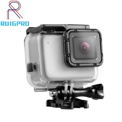 เคสป้องกันกันน้ำสำหรับ Gopro Hero 7,อุปกรณ์เสริมสีขาว/เงินกันน้ำสำหรับกล้อง Gopro Hero 45ม.