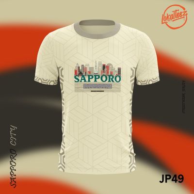 New FashionLOKALTEEZ JP49 Japanese BASHO Edition SAPPORO 180GSM Round Neck 2023