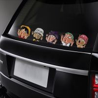 hotx【DT】 1pcs Piece Luffy Sticke Game Anime Peeking Glass Vinyl Decal Sticker Car Window Laptop Hydroflask Waterbottle