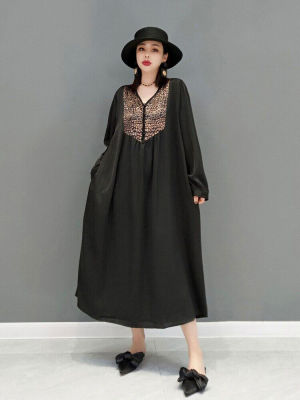 XITAO Dress  Long Sleeve Women Casual Loose Dress