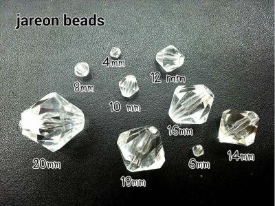 weebeads ลูกปัด อะคริลิค ทรงคริสตัล 4,6,8,10,12,14,16,18,20mm. มีหลายสีหลายขนาดให้เลือก สินค้าพร้อมส่ง (บริการเก็บปลายทาง)