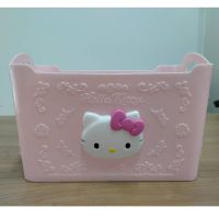 +โปรโมชั่นแรง ถังอเนกประสงค์ Hello Kitty สีชมพู ลิขสิทธิ์แท้ Sario ราคาถูก กล่อง กล่องเก็บของ กล่องพลาสติก อุปกรณ์จัดเก็บ กล่องใส่ของ