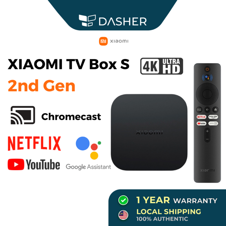 Global Version Xiaomi Mi TV Box S 2nd Gen 4K Ultra HD Android TV