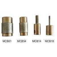 1 1/4 3/4 "1/8 Mcb01 Mcb18 Mgb34 Mgb14แกนทองเหลืองกรวดบิตเครื่องบดกระจกสีหัวสำหรับเครื่องขัดเงาหินแก้ว