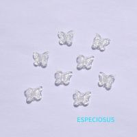 DIY Jewelry Handcraft Accessories Acrylic Butterfly Beads Transparent Color Insect Spacer Bracelet Making Departments 100pcs Beads