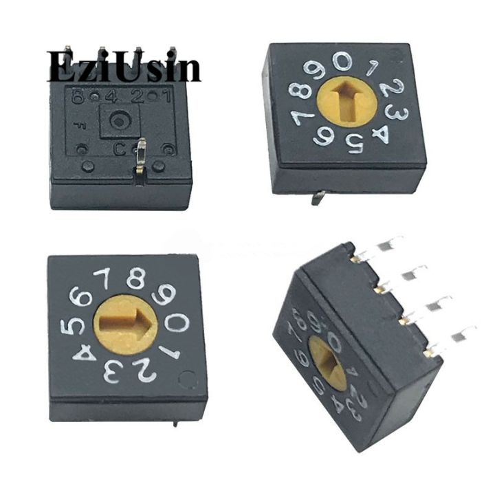 0-9-10-rotary-coding-knob-switch-dip-5pins-8421c-0mm-shank-4-1-pcb-switching-5p-black