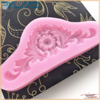 Follow Get More【PXLMG】 3D baroque damask Scroll Crown น้ำตาล fondant เค้กเครื่องมือตัดรูปร่างซิลิโคนเค้กแม่พิมพ์