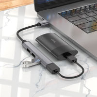 Hoco HB26 USB hub 4-in-1 USB3.0+USB2.0*3 สำหรับโอนถ่ายข้อมูลและเชื่อมต่ออุปกรณ์เสริม