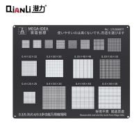 Qianli MEGA-IDEA BGA Black Stencil 0.3/0.35/0.4/0.5mm Parallel Hole Universal Multifunction Planting Tin Net BGA Reballing Tool