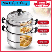 Nồi Hấp 3 Tầng Modosa Inox Cao Cấp