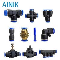 【CW】1PCS Pneumatic Fitting Connector Tube Air Quick Fittings Water Push In Hose Couping 4mm 6mm 8mm 10mm 12mm 14mm PU PY PK