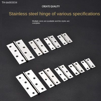 ▤ 4Pcs Stainless Steel Flat Hinge Cabinet Doors 1 inch 1.5 inch 2inch 2.5 inch 3inch 4inch Windows Hinge Wooden Box Mini Hinge