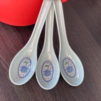 ◈☇ Soup Spoons Japanese Rice Spoons Melamine Spoon Sauces Soup Spoon Porridge Spoon Ramen Pho Wonton Dumpling kitchen spoon