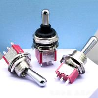 SALECOM M12 T80-T Series Large Long Handle 12mm Panel Mount Mini Toggle Switch 3A 250VAC 5A 125VAC