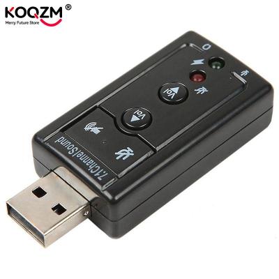 Hot 1Pc ภายนอก Mini USB 2.0 3D Virtual 480Mbps 7.1 Channel Audio Sound Card Adapter สำหรับ PC Desktop Notebook