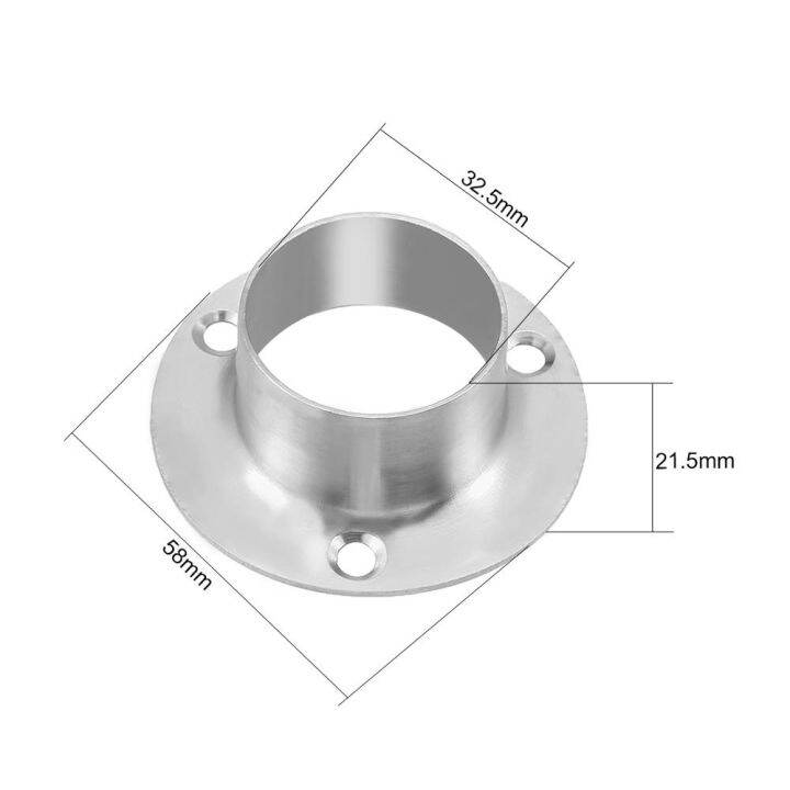 uxcell-4pcs-wardrobe-pipe-bracket-19mm-22mm-26mm-32mm-wall-mount-floor-antique-rod-flange-socket-flange-piece-rail-end-holder