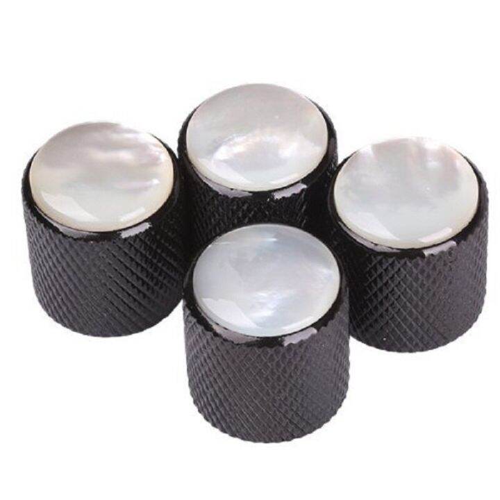 4pcs-set-metal-dome-tone-tunning-knob-with-black-plating-volume-control-buttons-for-electric-guitar-bass