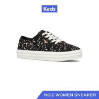 KEDS รองเท้าผ้าใบ แบบผูกเชือก รุ่น BREEZIE CONFETTI CANVAS สีดำ ( WF65868 )