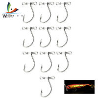 Weihe 10Pcs/20Pcs Crank ตะขอตกปลา2.6ซม. 0.4G เหล็กคาร์บอนสูง Sharped เหยื่ออ่อนตะขอ Barbed Fishihook