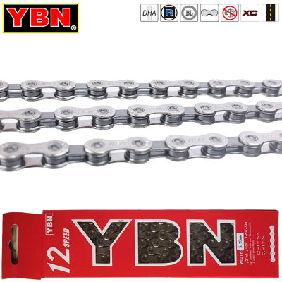 YBN จักรยานโซ่ MTB Mountain Road Bike Chians 11 Speed Hollow จักรยาน116 Links เงิน S11S Missinglink สำหรับ M7000 XT