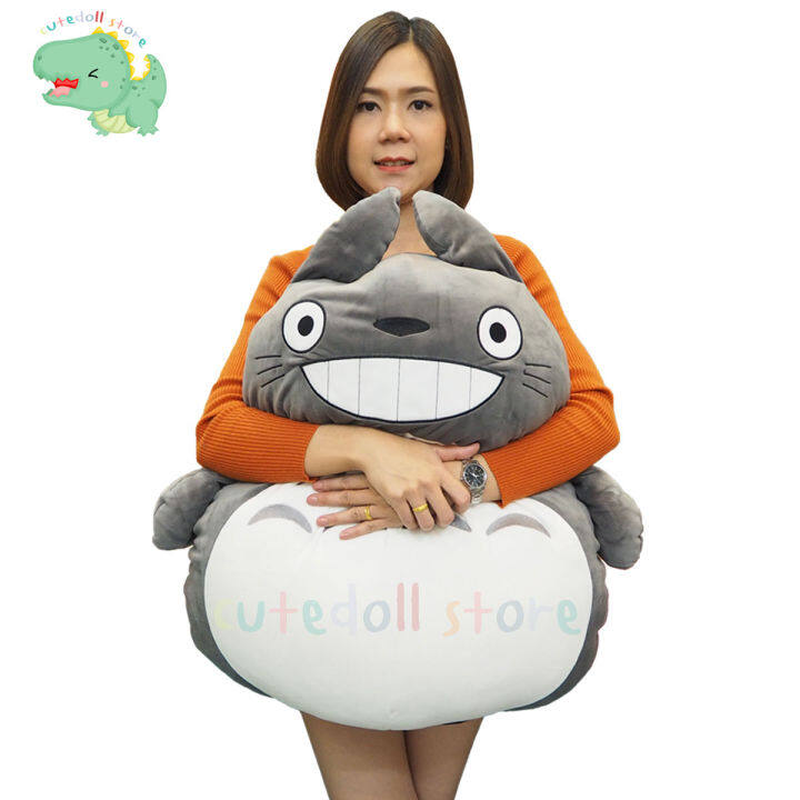 ตุ๊กตา-โตโตโร่-totoro-นุ่มนิ่ม-ใยไมโคร-ขนาด-75-ซม