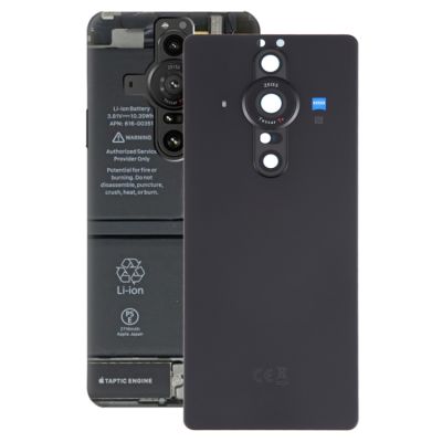 【 CXZ 】สำหรับฝาหลังดั้งเดิม Sony Xperia Pro-I พร้อม Tutup Lensa Kamera (สีดำ)