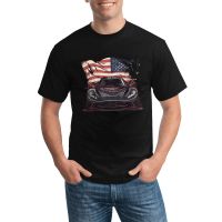 Dazzling Sports Car T Shirt Car American Flag Fashion Cotton T Shirts O Neck Graphic Street Style Tee Shirt Beach Big Size Tops