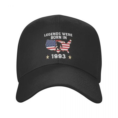 Cool Legends Were Born In 1993 Birthday Trucker Hat Women Men Custom Adjustable Adult Baseball Cap Summer