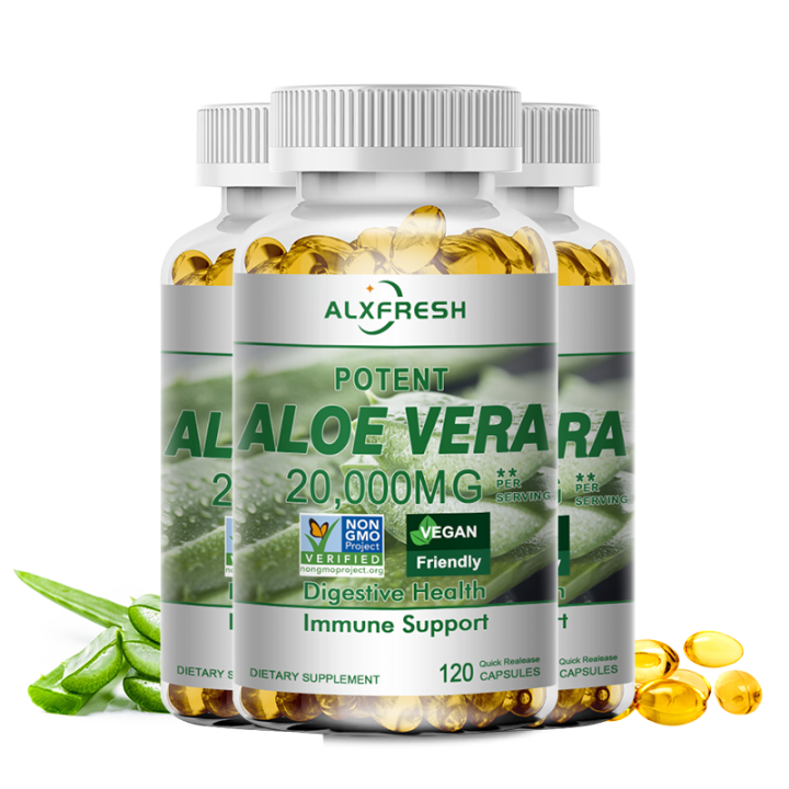 Alxfresh Aloe Vera Capsule Fat Burning Digestion Health Support ...