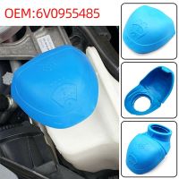 6V0955485 6V0 955 485 Wiper Washer Fluid Reservoir Tank Bottle Cover Cap Lid Plastic Blue For Audi For VW