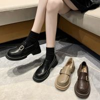 Shoes Woman 2022 Casual Female Sneakers Black Flats Loafers With Fur Ladies Footwear Round Toe Clogs Platform Oxfords British S