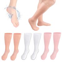 【CW】 1 Reusable Silicone Gloves/Socks Moisturizing Whitening Exfoliating Hand/Foot Anti Cracking