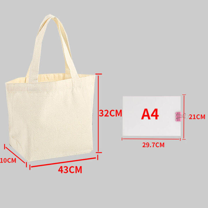 white-grocery-handbag-eco-friendly-tote-bags-cotton-reusable-folding-large-capacity