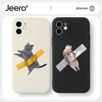 Jeero เคสคู่ เคสไอโฟน คู่รัก กันกระแทกซิลิโคนนุ่มน่ารักตลก เคสโทรศัพท์ Compatible for iPhone 15 14 13 12 11 Pro Max SE 2020 X XR XS 8 7 ip 6S 6 Plus HFF1555