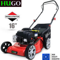 BRIGGS &amp; STRATTON 16" (40ซม.) เครื่องตัดหญ้าเบนซิน 125cc, เครื่องตัดหญ้า 4 ล้อ, เครื่องตัดหญ้ามือผลัก HUGO BS40-E(B&amp;S300E) + Honda 4T SAE 30