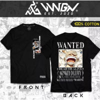 2023 Newgen®เสื้อผ้า-ลิง D. Luffy 5th Gear Wanted Pro Club Authentic UNISEX เสื้ออะนิเมะ