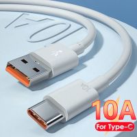 10A 7A USB ชนิด C สายชาร์จแบบเร็วสูงสุด120W สำหรับ P40 Huawei P30สายข้อมูลชาร์จอย่างรวดเร็ว V40 50 USB สำหรับ OPPO Samsung Xiaomi