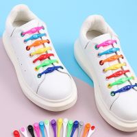 Tie Shoelaces Elastic Silicone Shoe Lace Tie Shoelaces Round Elastic Shoe Laces - Shoelaces - Aliexpress