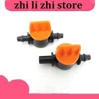 zhilizhi Store 4/7mm 6mm Hose Water Valve Garden Auto Watering Drip Irrigation connector System 1/4" Mini Pipe Barbed Switch Control Fittings a