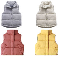 Kids Girls Warm Vest 2022 Winter Boys Toddler Corduroy Thicken Waistcoat Kids Baby Outerwear Vest Children Teens Cotton Jackets