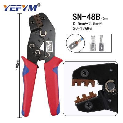 Crimping Pliers for TAB 2.8 4.8 6.3C3 XH2.54 3.96 2510tubenon insulation terminals SN-48B 10 jaws electrical clamp kit tools