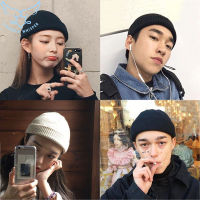 【Free Shipping】หมวกถักสำหรับผู้หญิงสีดำหมวกหมวกฤดูหนาวผู้ชายหมวกผู้หญิง Beanies Skullcap หมวกหนา