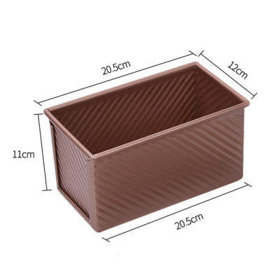2021MLIA Rectangular Loaf Pan Carbon Steel Nonstick Bellows with Cover Toast Box Mold Bread Mold Eco-Friendly Baking Tools for Cakes